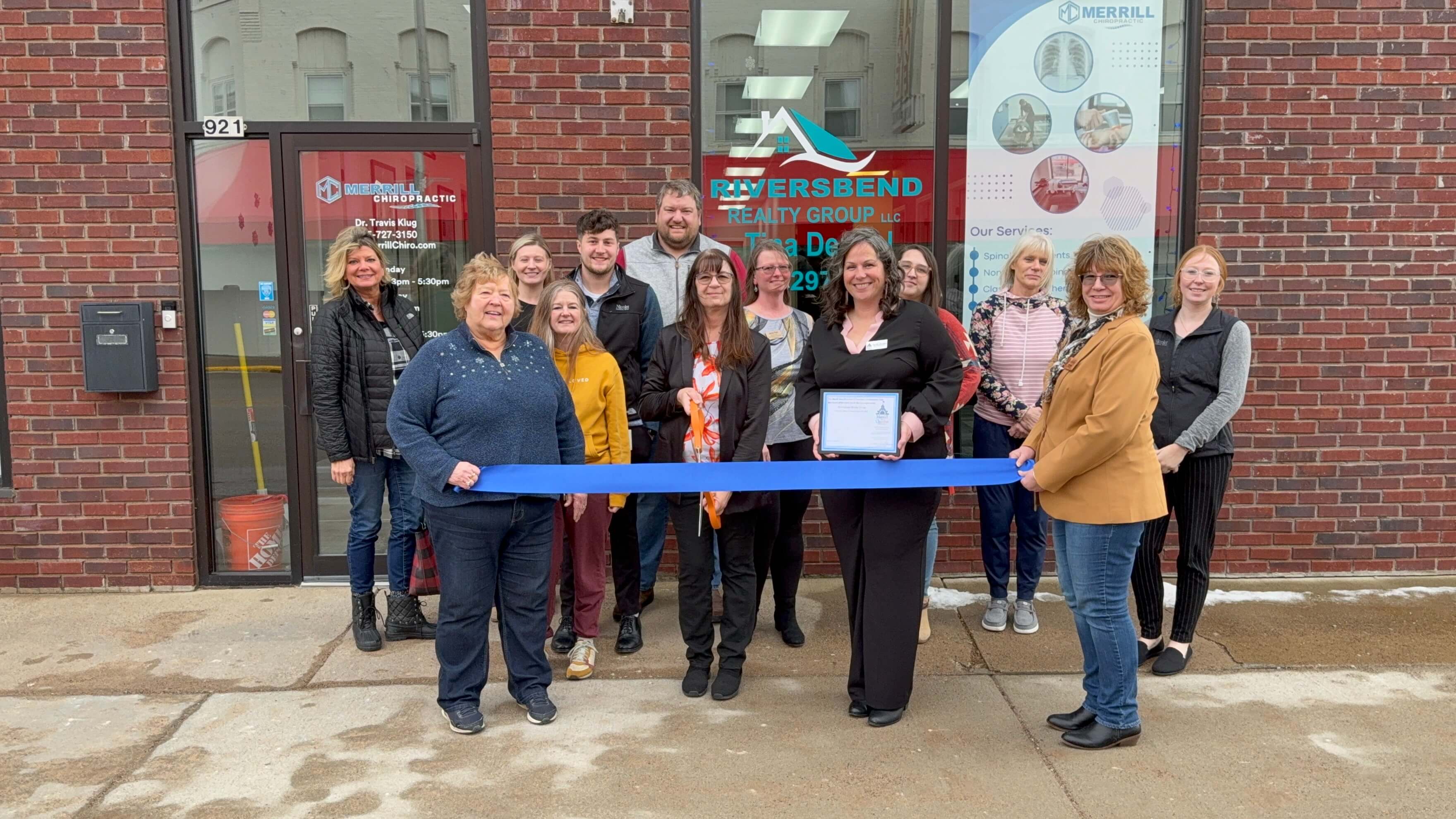 Riversbend Realty held a ribbon cutting to celebrate their move to downtown!