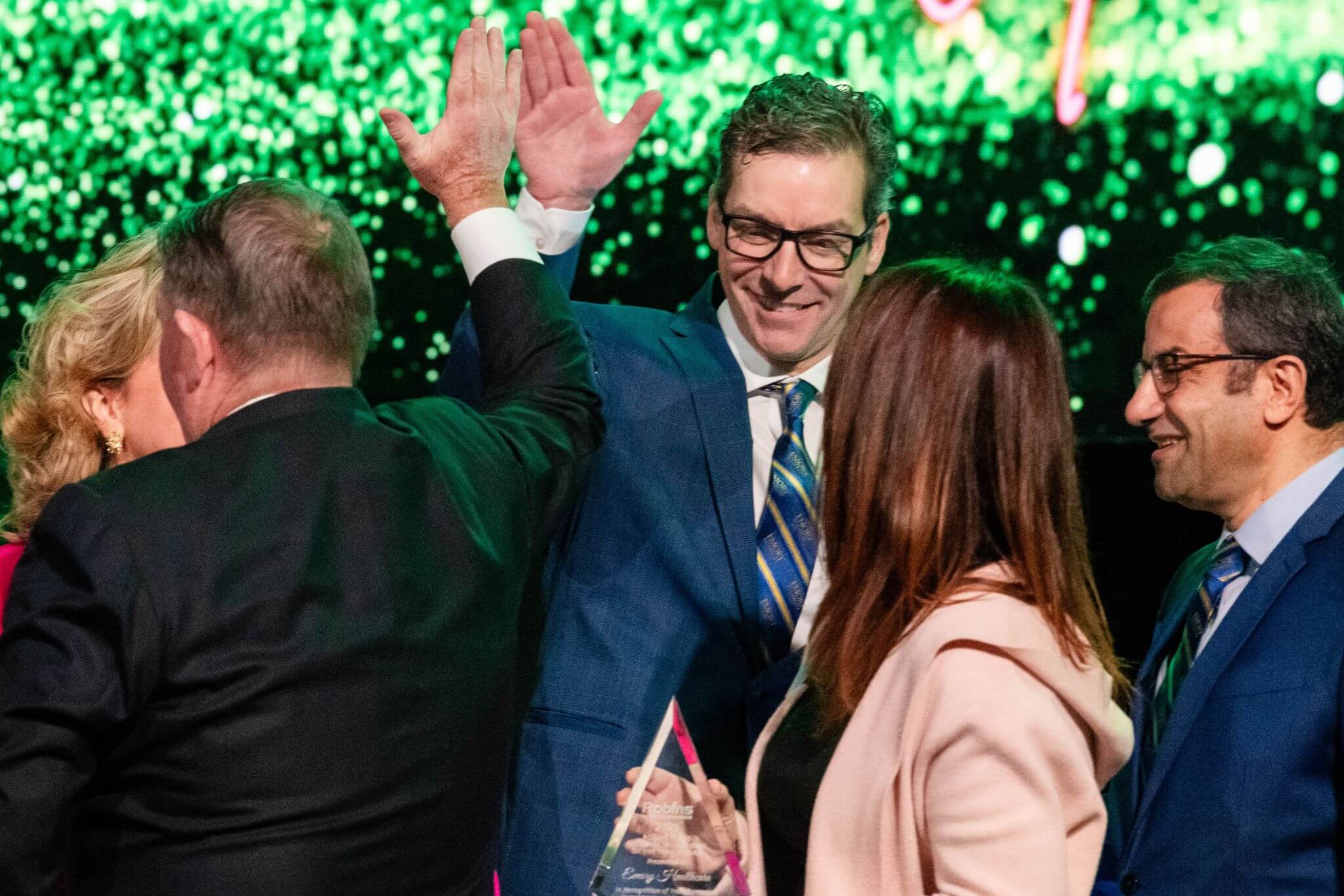high five