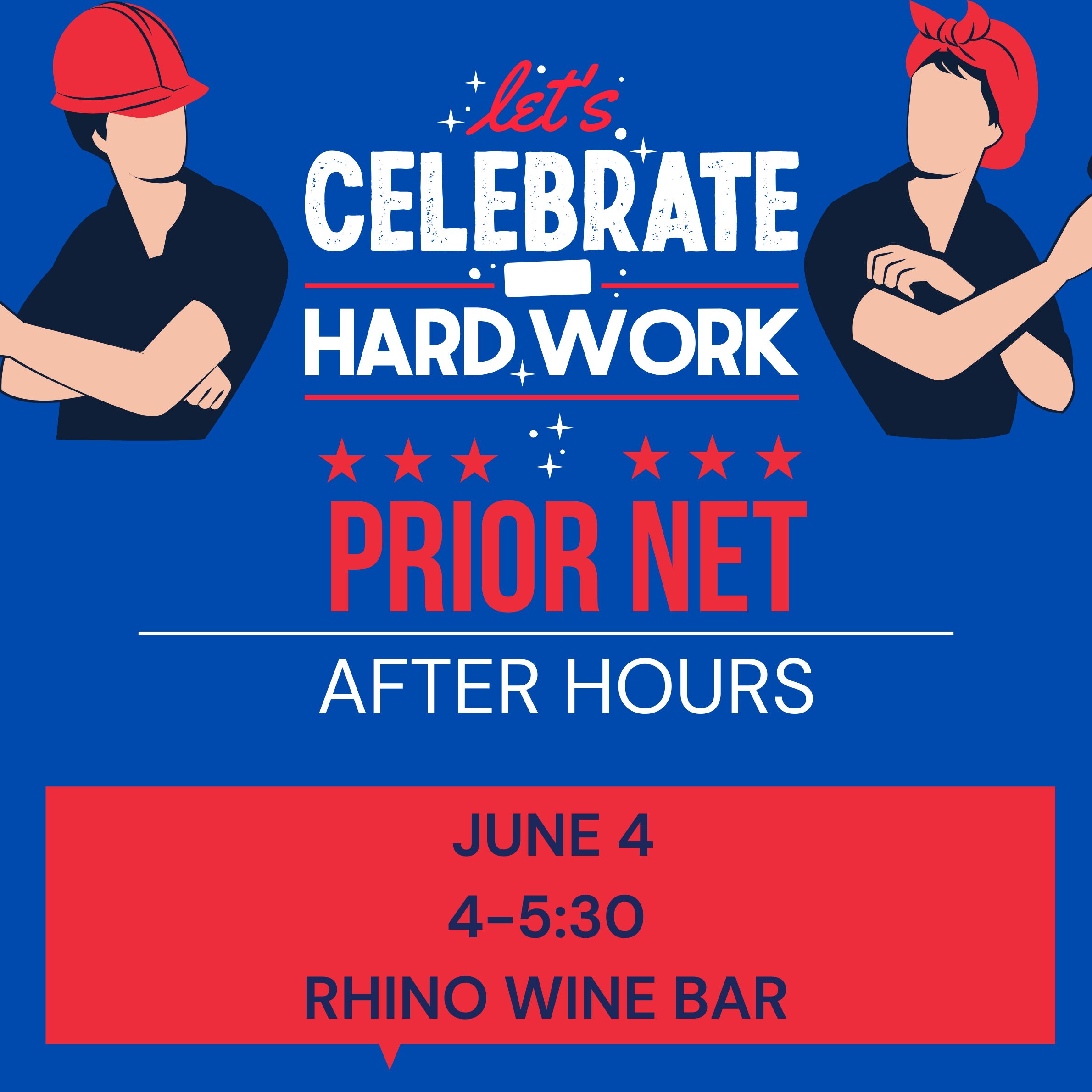 Navy Blue Illustrated Labor Day After Party Flyer (Square Pillow)