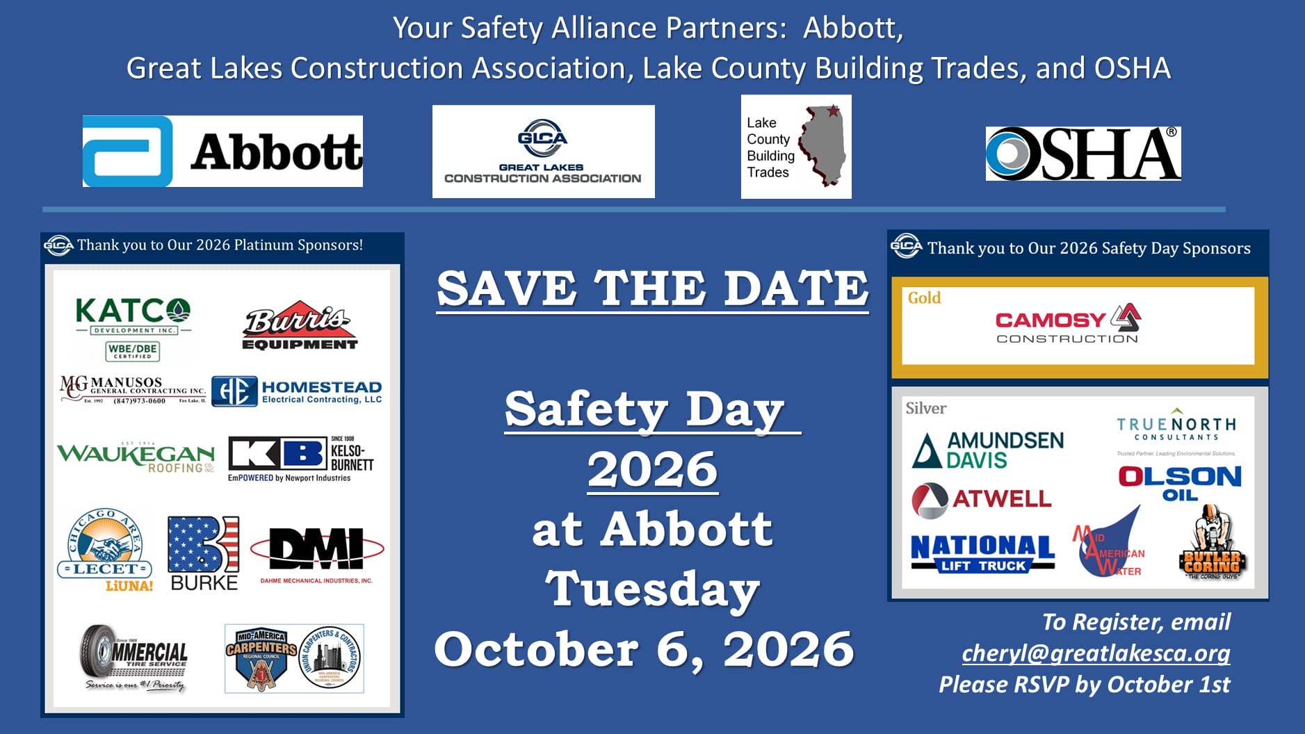 3 Save The Date Sponsors Safety Day 2026
