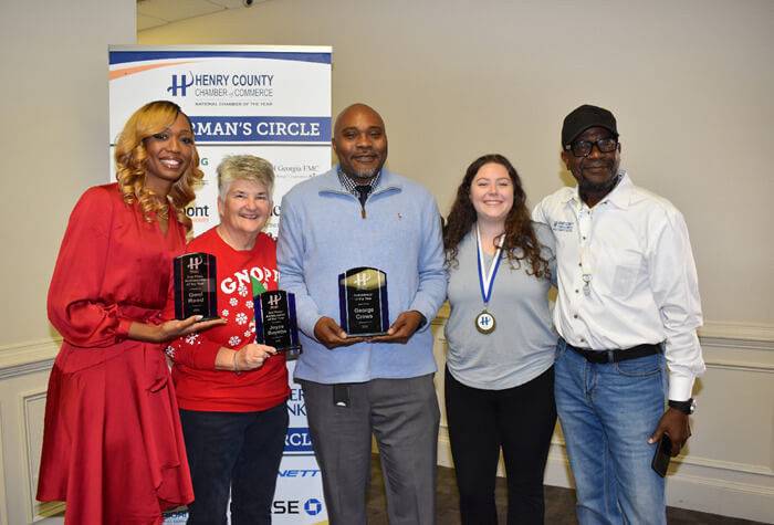 From Left to Right: Geni Reed, Joyce Boyette, George Crews, Ashleigh Slaughter, and Leonard Robinson