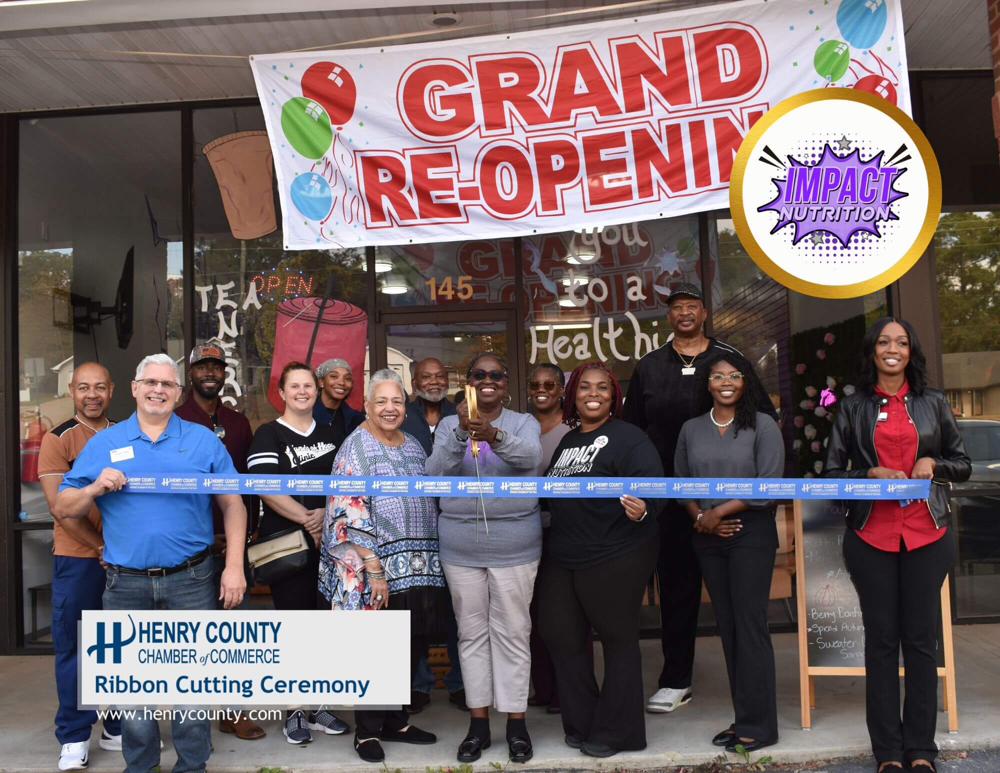 Impact Nutrition Grand Re-Opening & Ribbon Cutting, Nov. 7, 2025