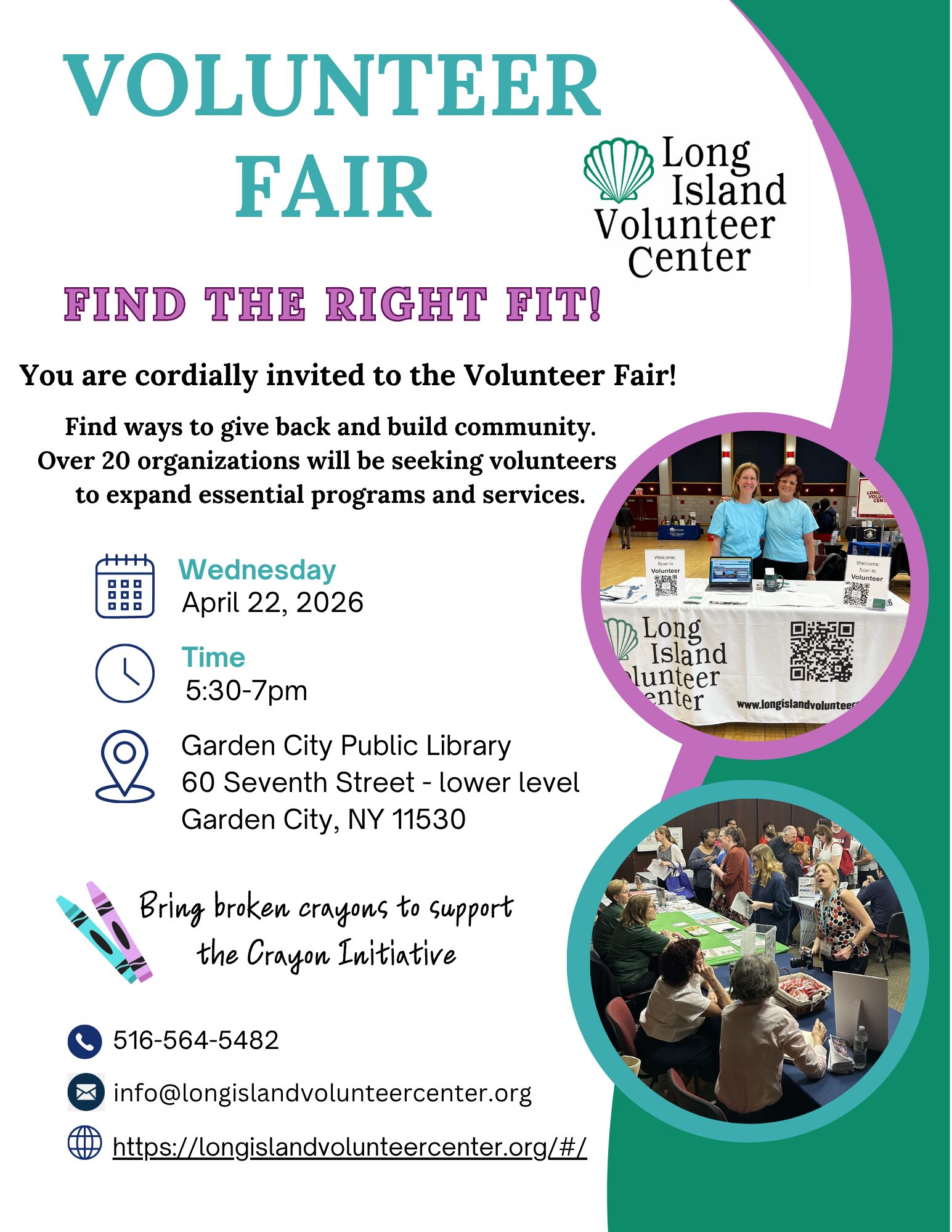 LIVC Volunteer Fair - April 22, 2026