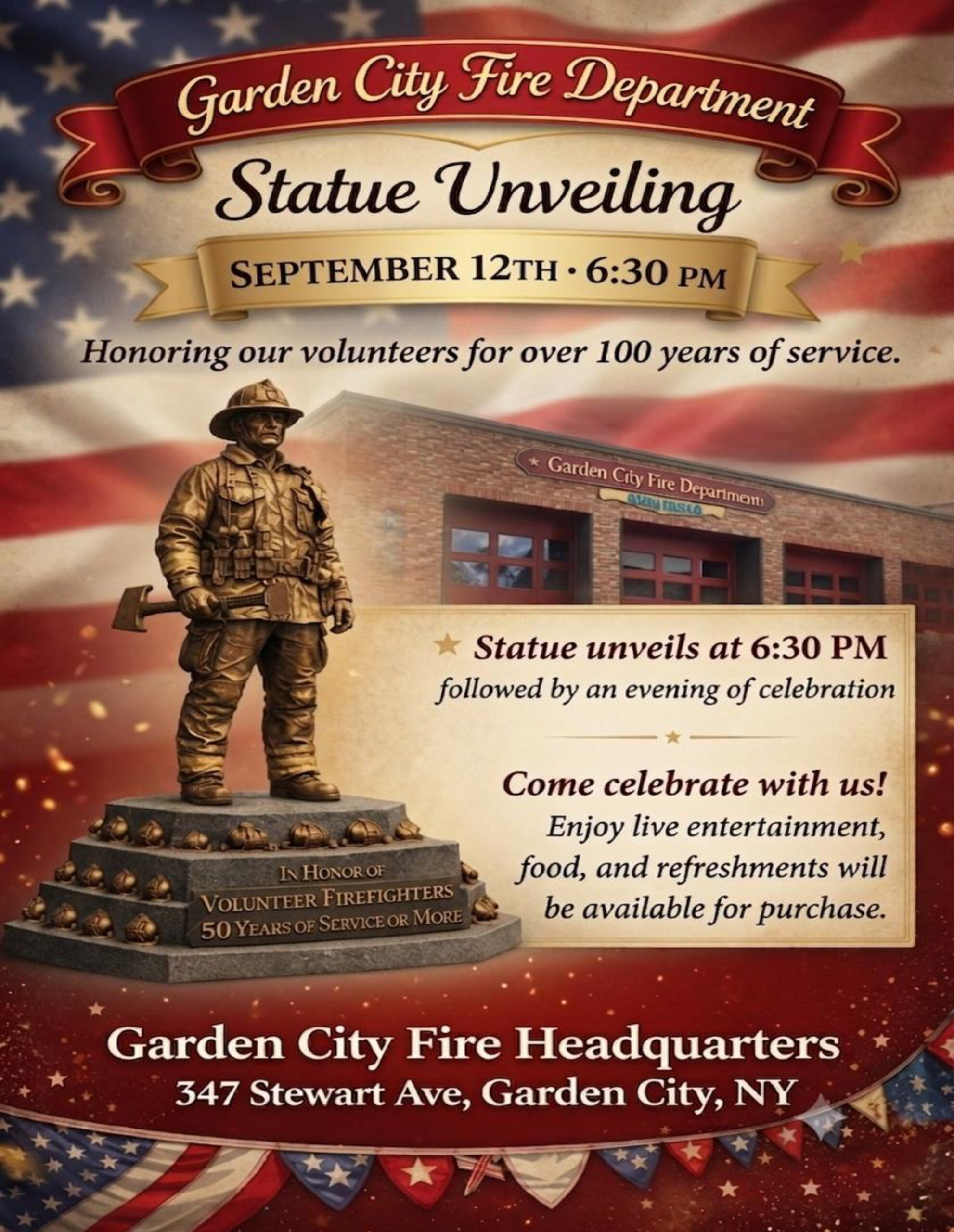 GCFD Statue Flyer