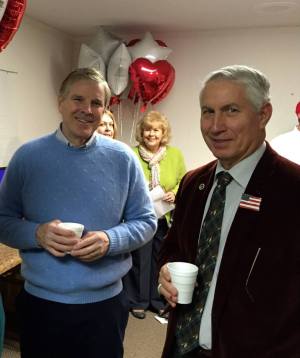 Mayor Jay Donecker & County Commissioner Mark Richardson at Tech Authority's Chamber Coffee