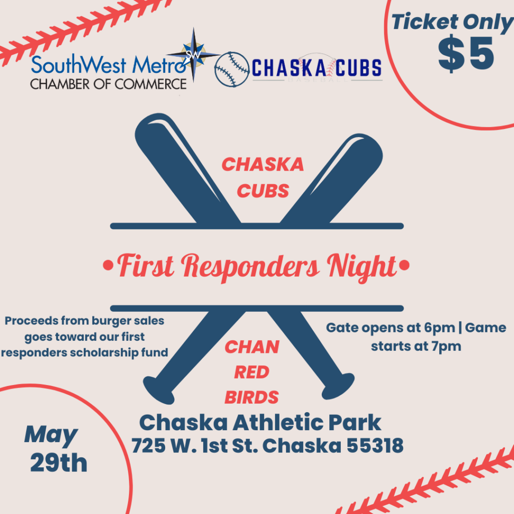 Cream Navy Red Minimalist Modern Baseball Night Match Instagram Post