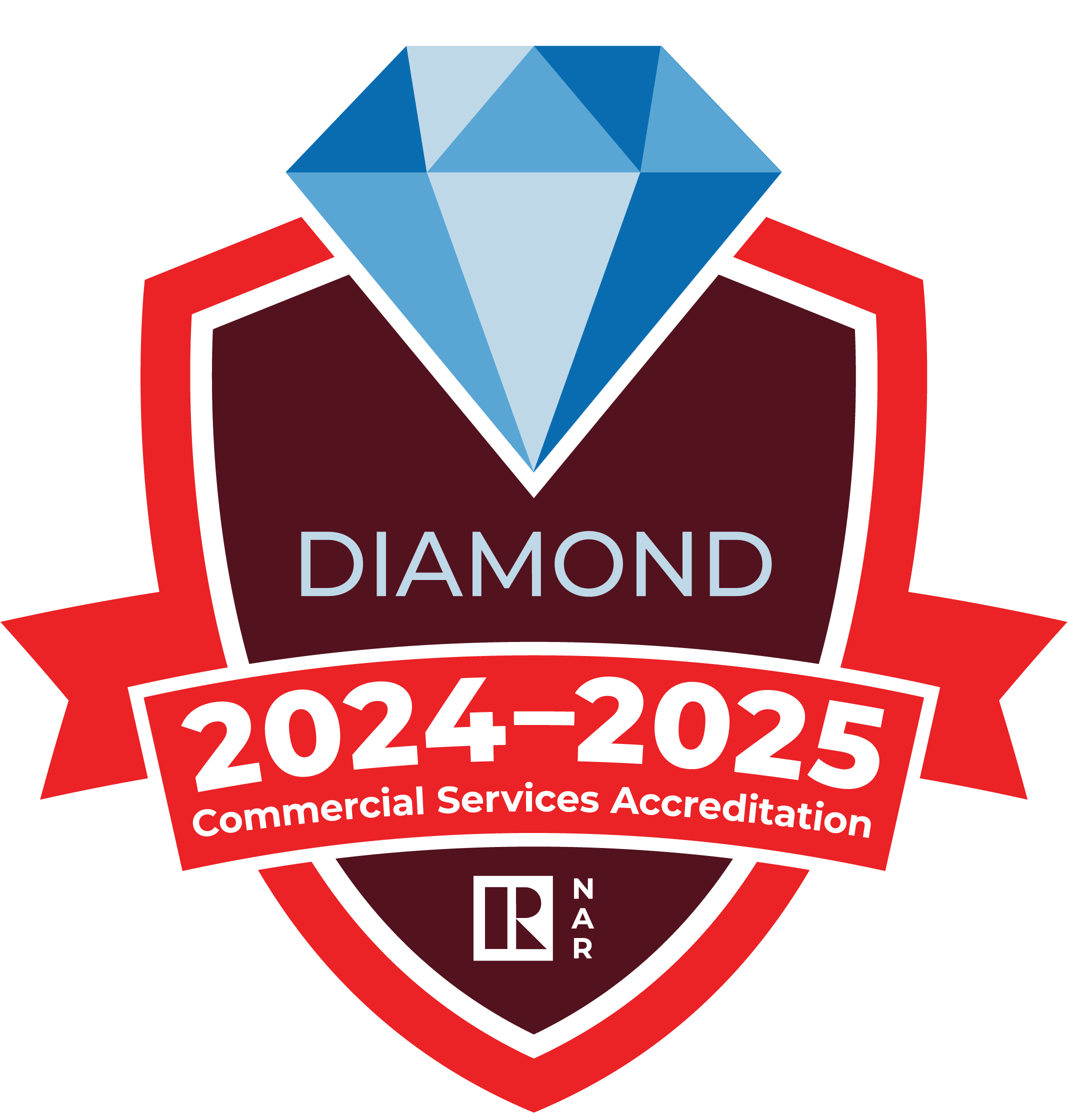NAR COMMERCIAL SERVICES ACCREDITATION BADGES__Diamond Badge_1025x1075