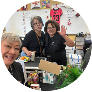 teachers smiling