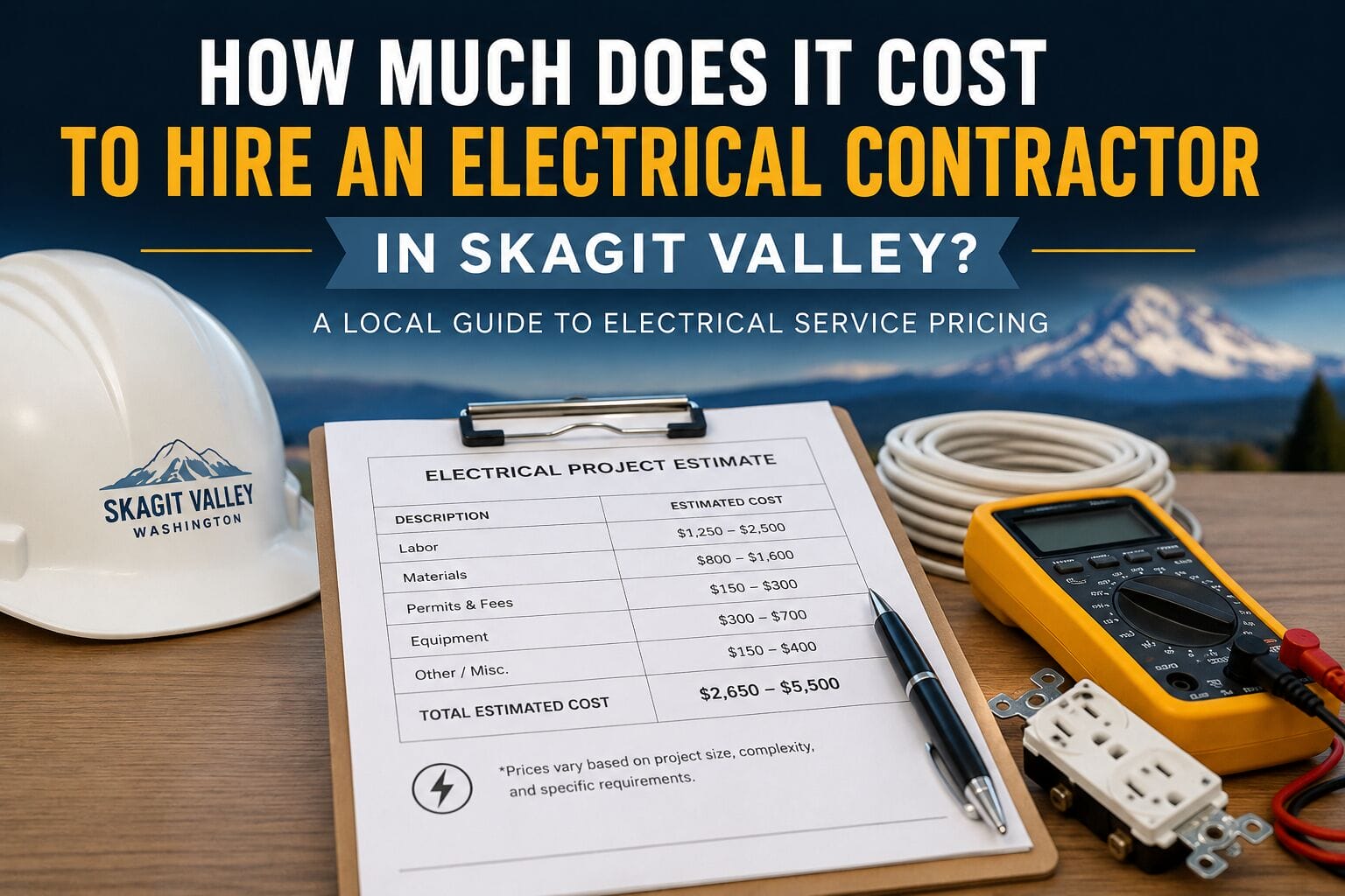 Licensed electrical contractor performing an electrical panel upgrade in a residential home in Skagit Valley WA.