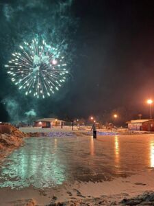 firework ice skating