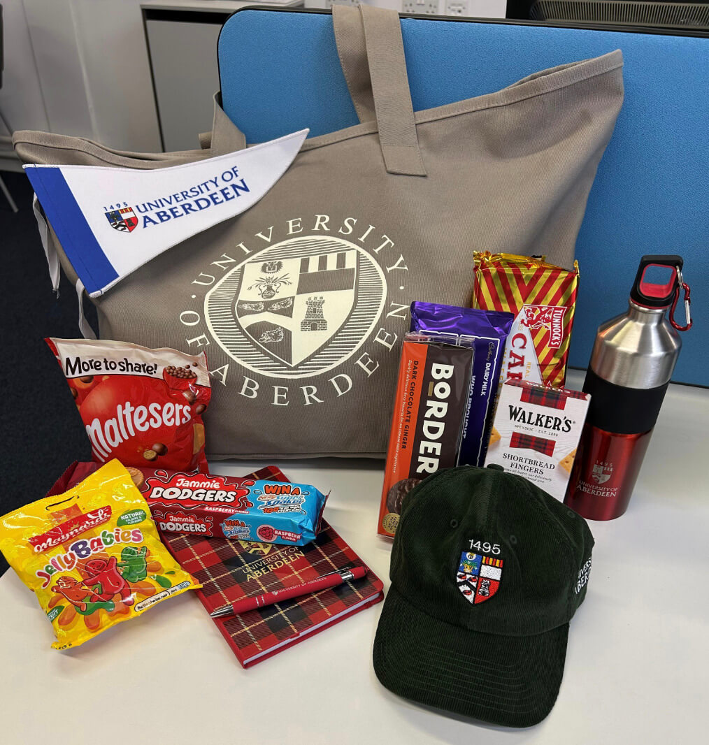 University of Aberdeen Raffle Prize Scottish treats and uni merch