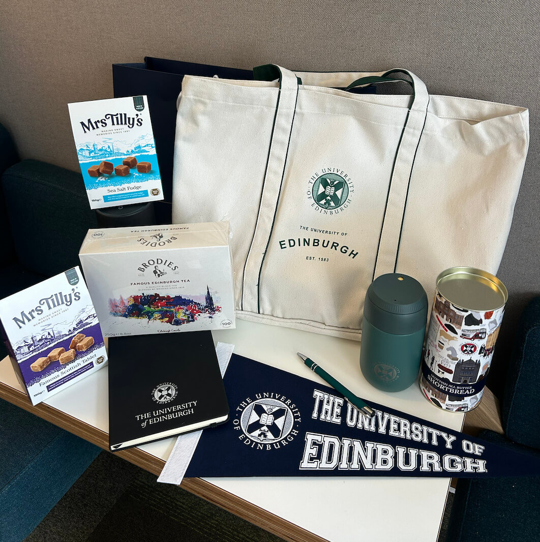 University of Edinburgh Raffle Prize University of Edinburgh Tote Shopper Hamper