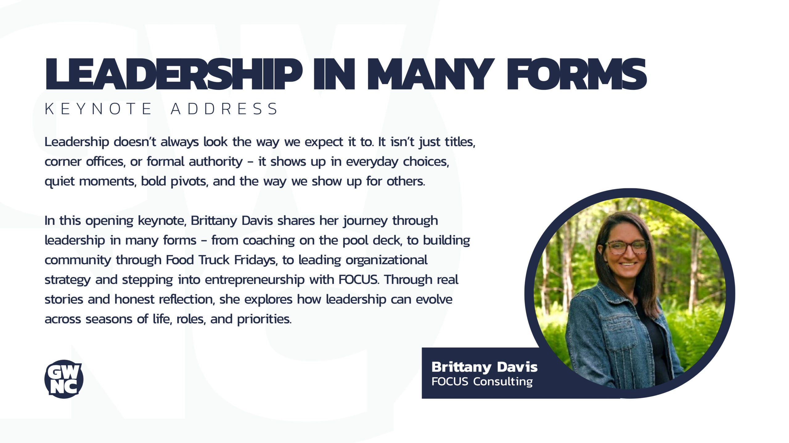 Leadership in Many Forms, Brittany Davis, FOCUS Consulting
