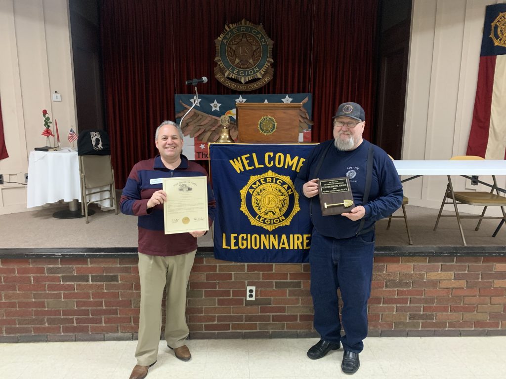 Van Wert American Legion Post #178: Golden Shovel Award