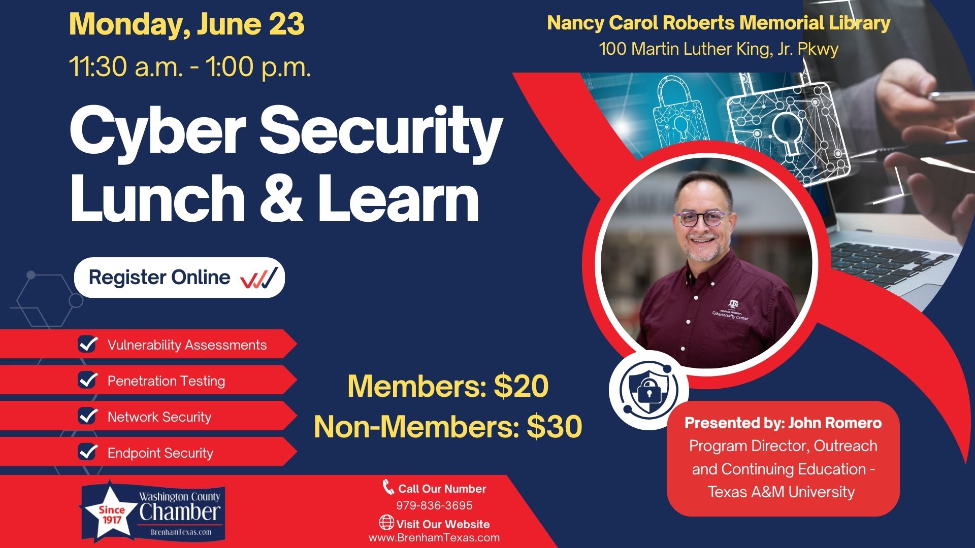 Cyber Security Lunch &amp; Learn (1920 x 1080 px)