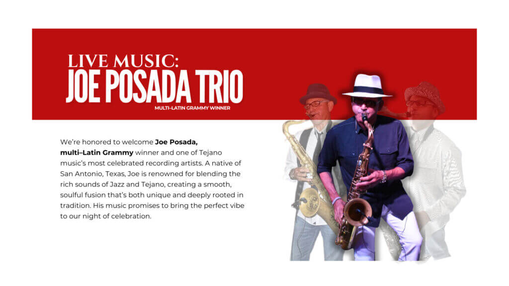 JOE POSADA TRIO LIVE PEROFORMANCE AT FIESTA TAYLOR TEXAS