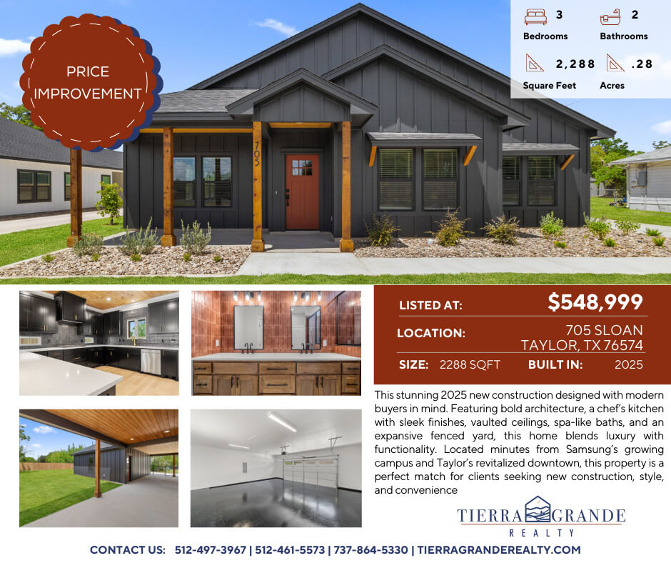 705 Sloan - PRICE IMPROVEMENT 705 Sloan - PRICE IMPROVEMENT