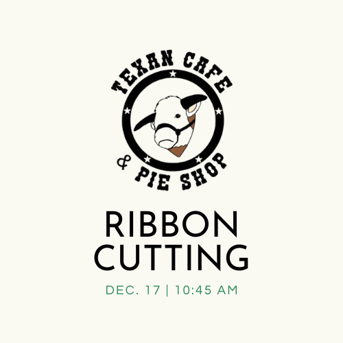 Texan Pie Cafe Ribbon Cutting 1 year anniversary