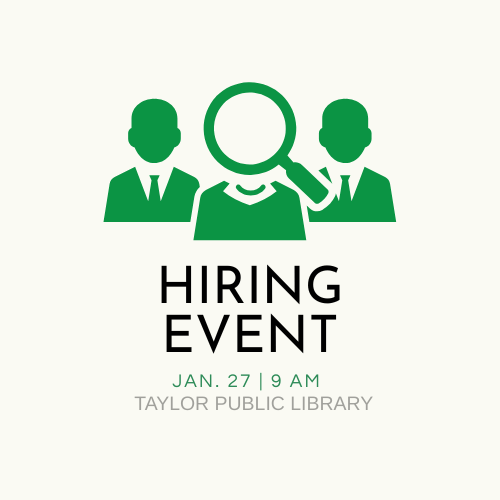 Taylor Chamber Hiring Event Jan 27 2026