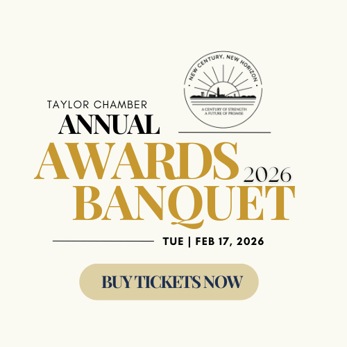 taylor Chamber of commerce annual awards 2026 FEB 17