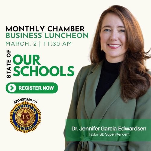 March Luncheon Taylor Chamber of Commerce State of our Schools