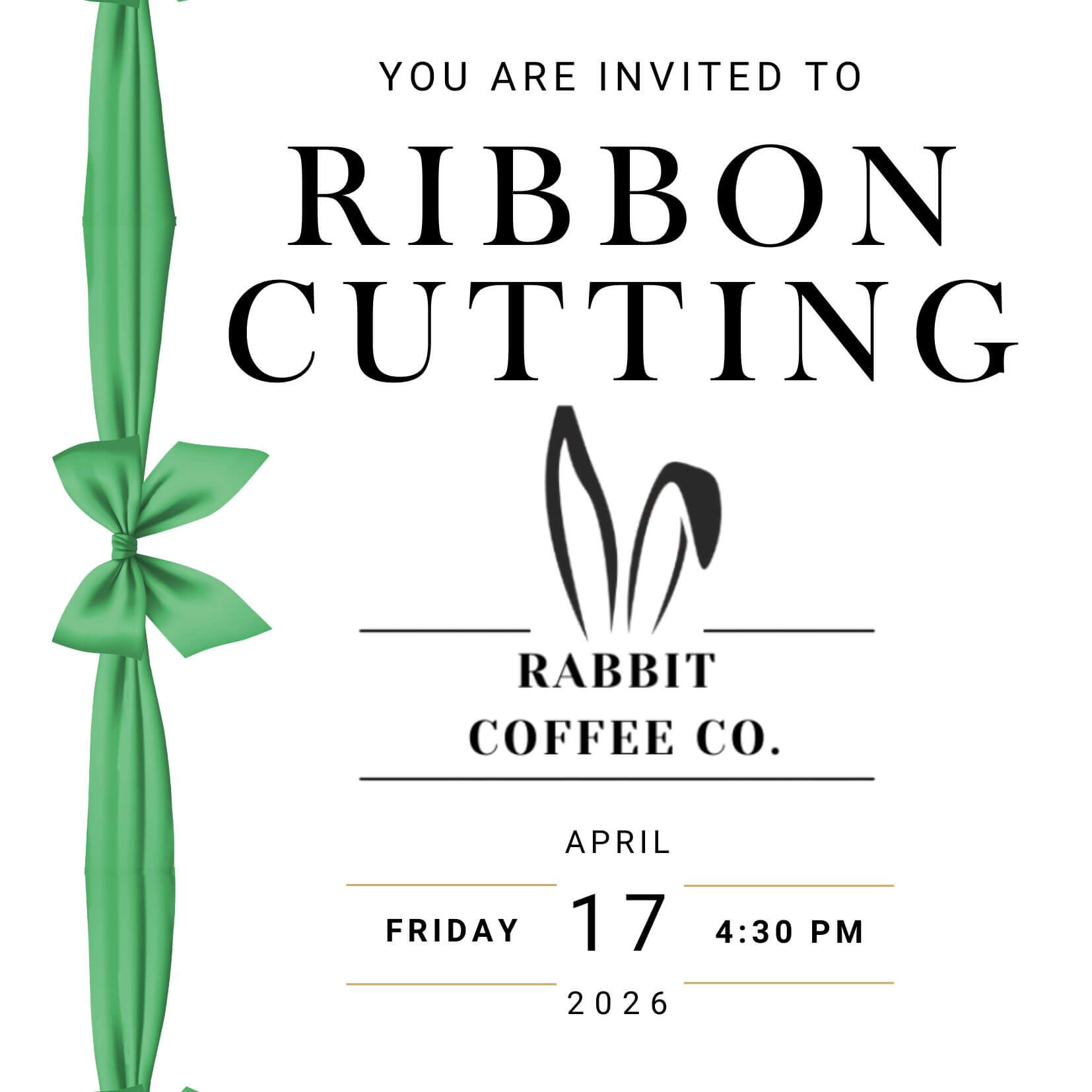 Ribbon Cutting - Rabbit Coffee Co.