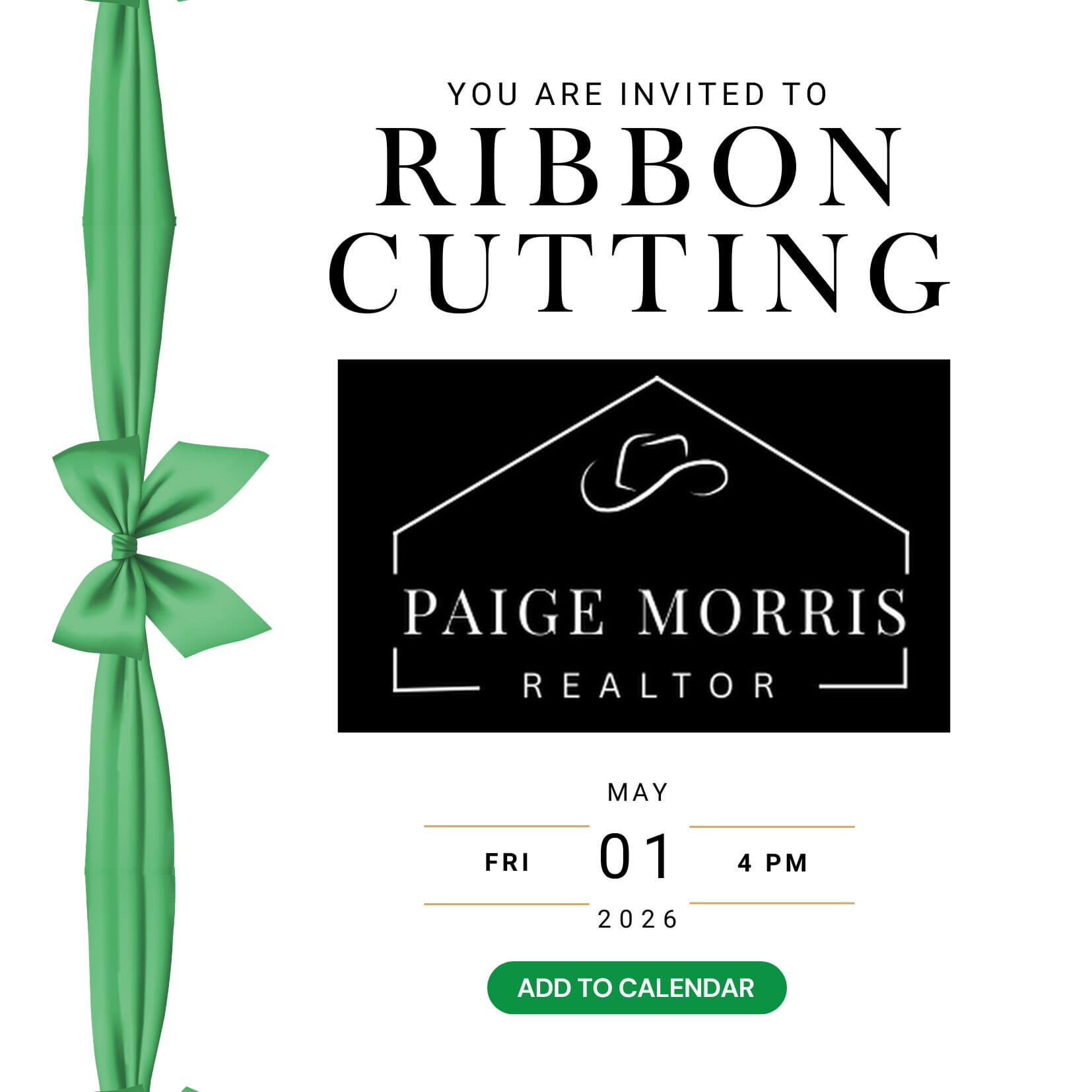 Paige Morris Ribbon Cutting May 1st Taylor Chamber of Commerce