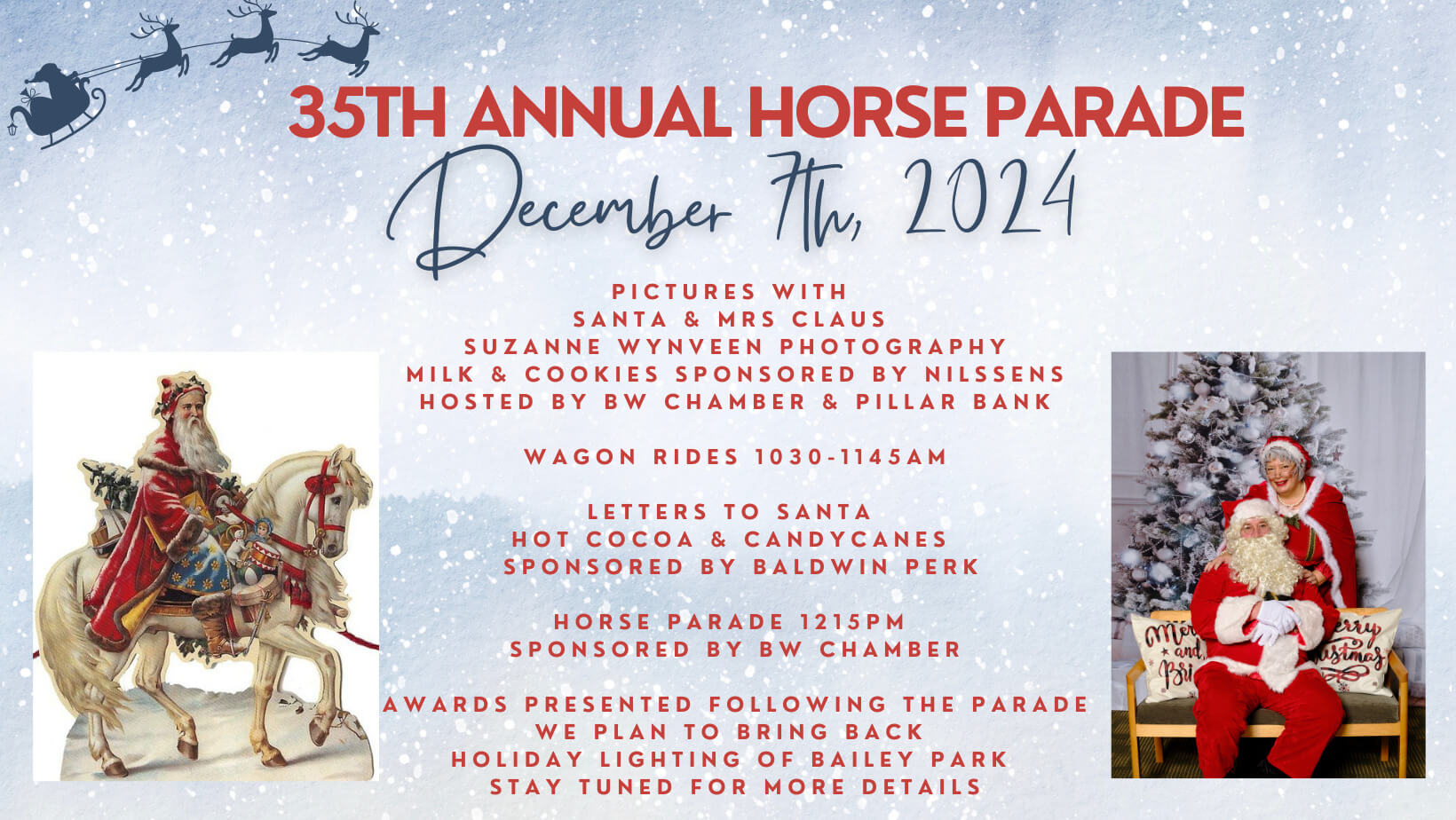 35th Annual Horse Parade Dec 7th