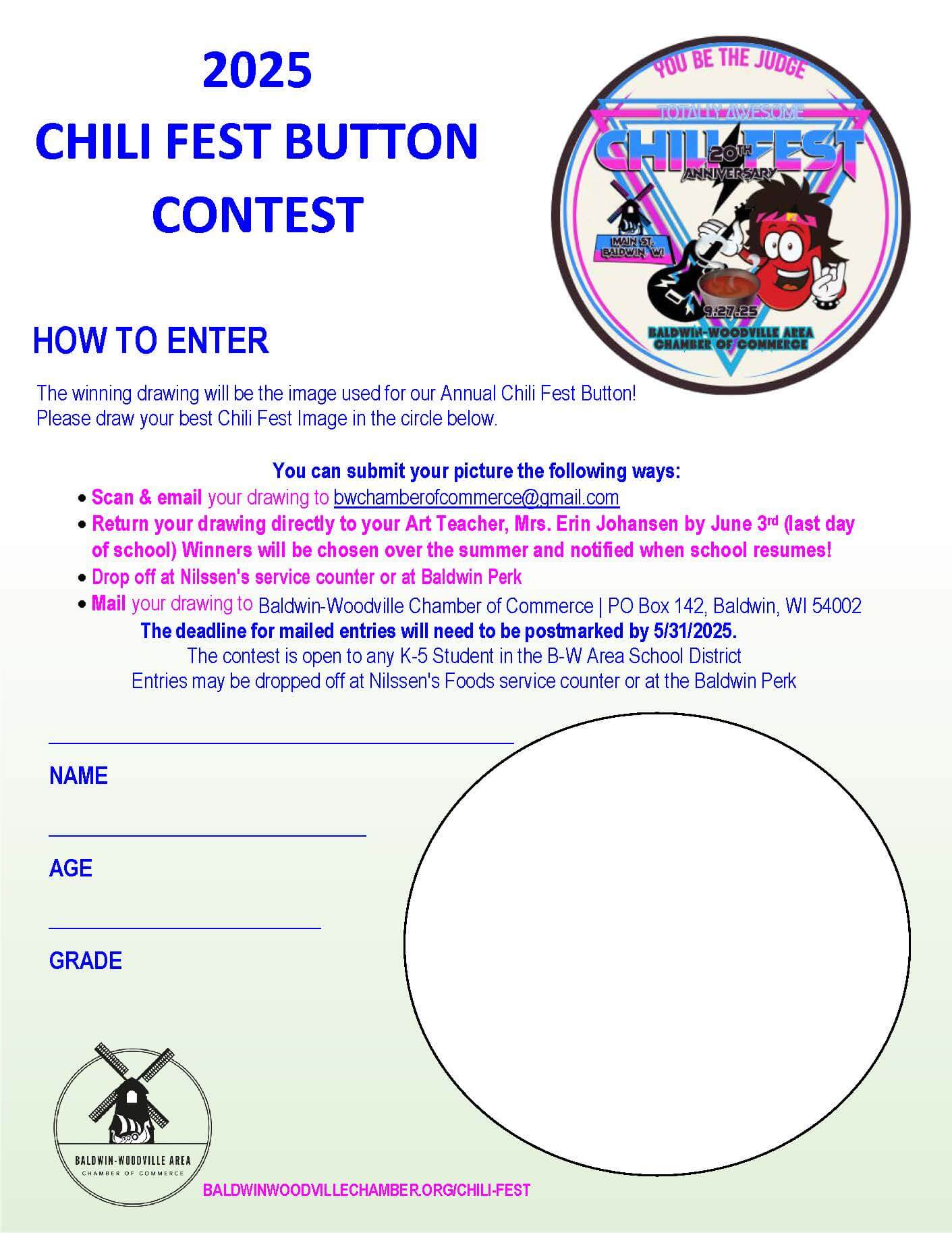 2025 ChiliFest Button Contest
