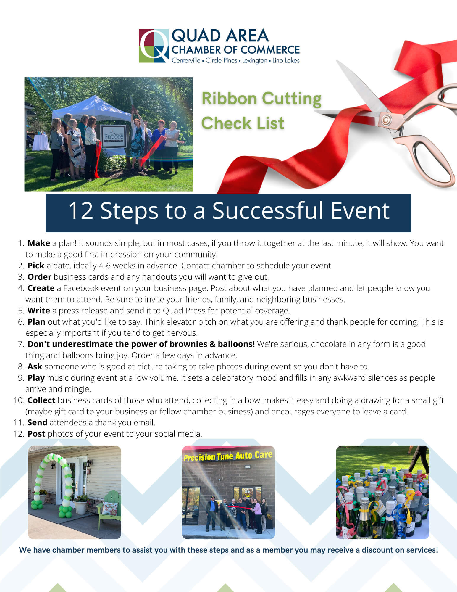 Ribbon Cutting check List