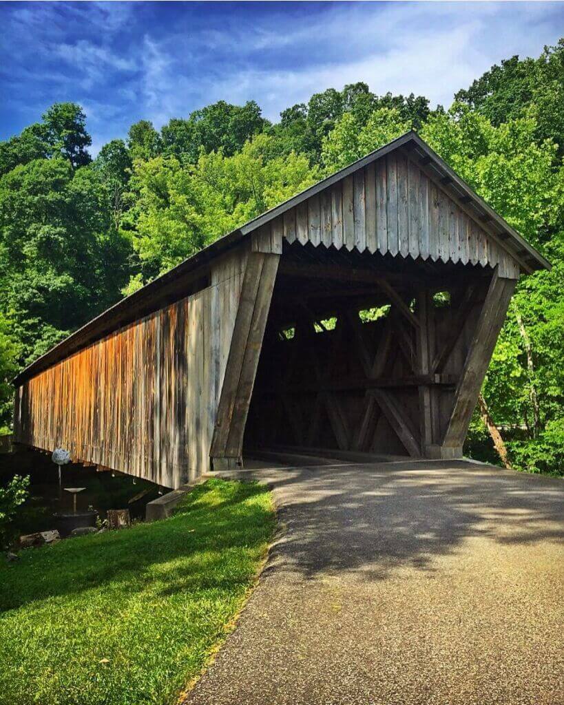 Bennett's Mill Covered Bridge. Built in 1855 Greenup Ky