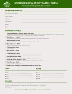 Golf registration 2026
