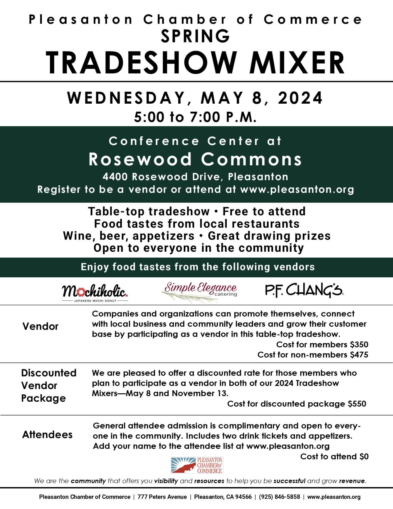 May 2024 Spring Tradeshow Mixer Event Flyer