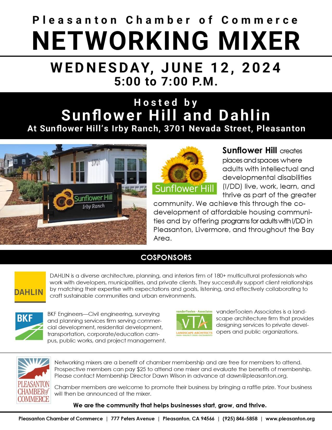 06-June 2024 Mixer Sunflower Hill_Dahlin Mixer Event Flyer
