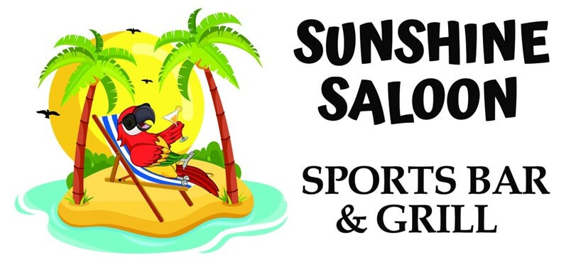 Sunshine Saloon - parrot logo - horizontal