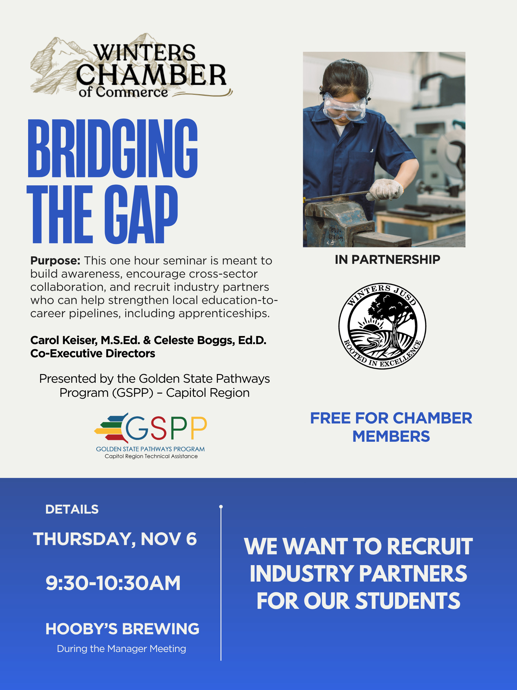 Bridging the Gap Training Nov 6 Bridging the Gap Training Nov 6
