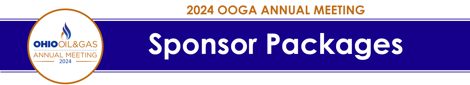 2024 OOGA AM Sponsor Packages banner