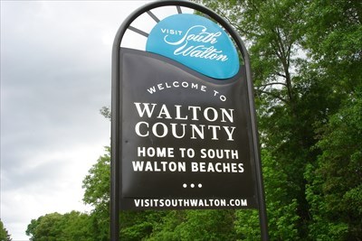 Welcome to Walton County sign