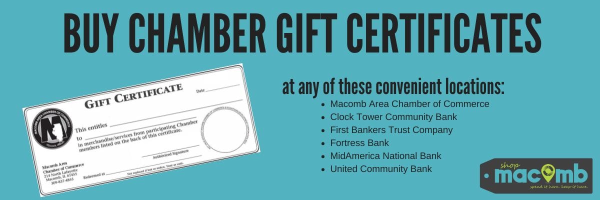 Buy Chamber Gift Certificates