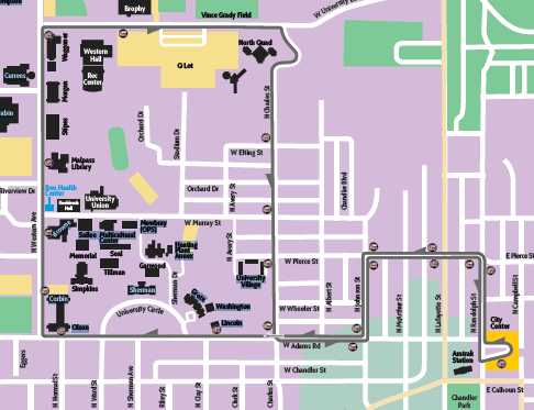 Go west map