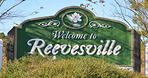 Reevesville welcome sign