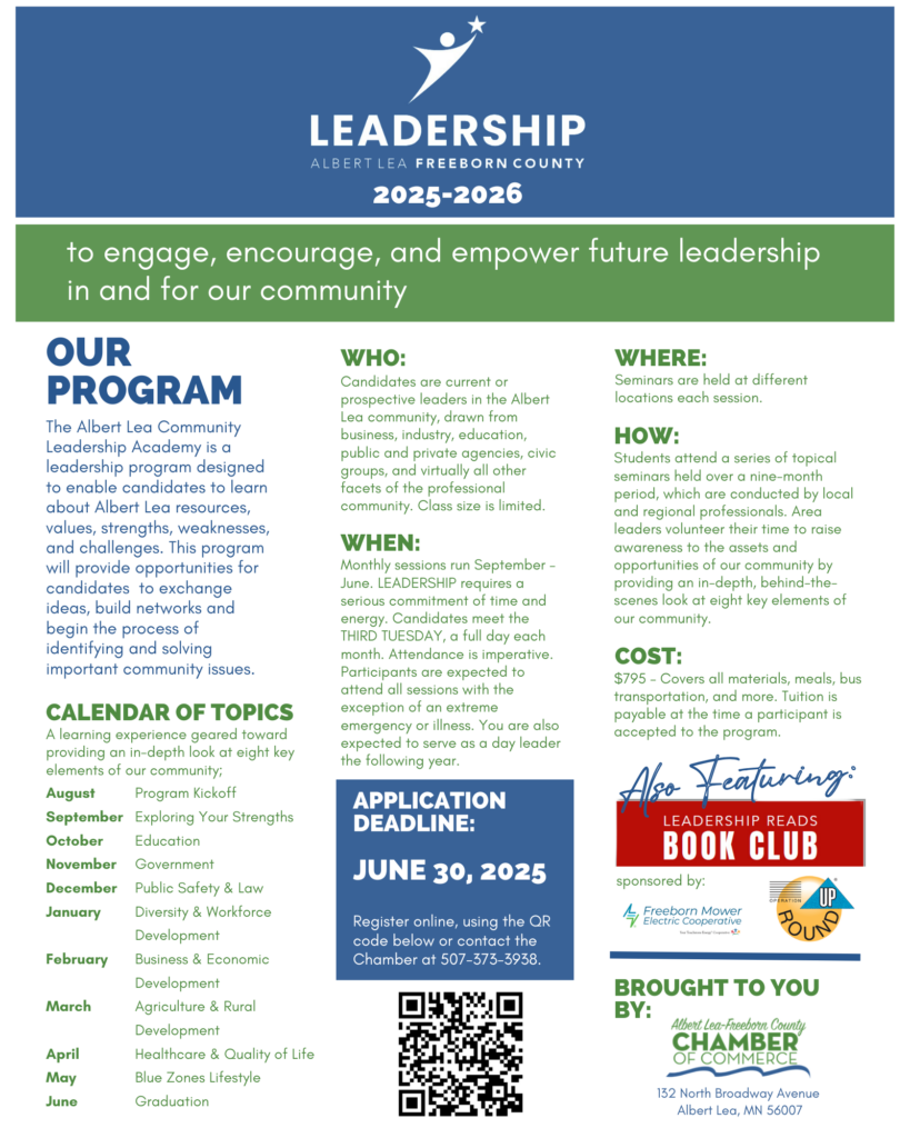 Leadership 2025-2026 Program flyer