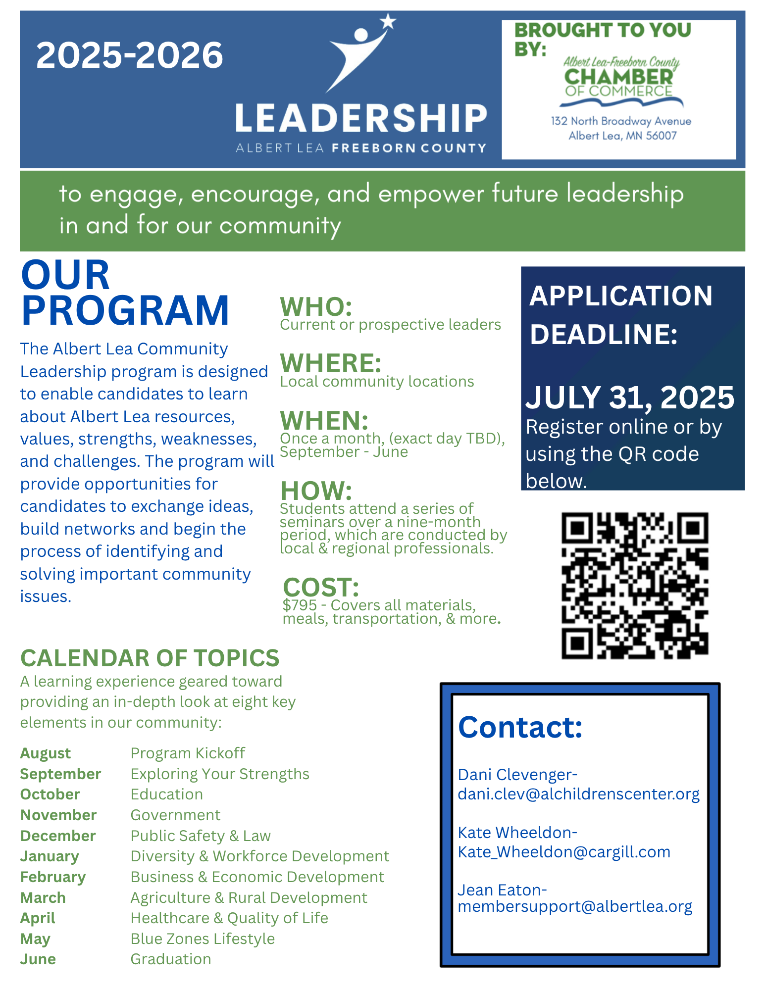 2025-2026 Leadership Flyer 2025-2026 Leadership Flyer