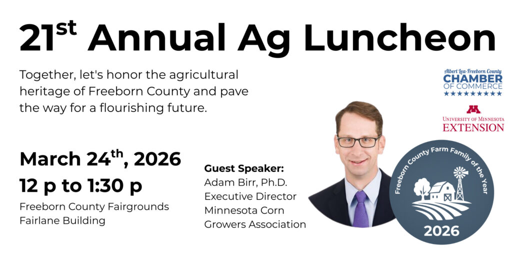 21st Annual Ag Luncheon - Albert Lea-Freeborn County Agricultural Committee