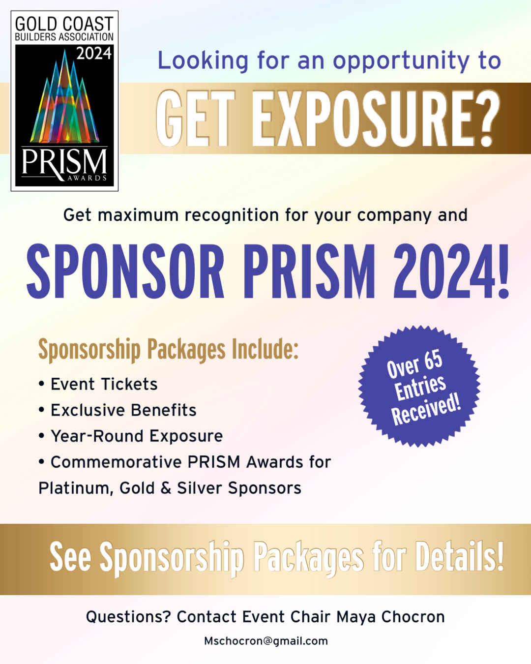 PRISM Sponsorships Going Fast