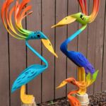 Fence Peepers and Yard Decor