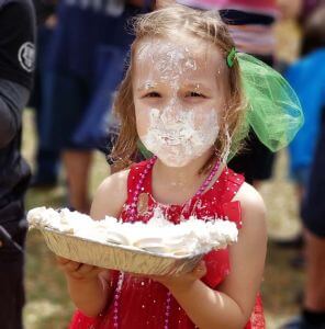 Pie Eating Contest Little Girl