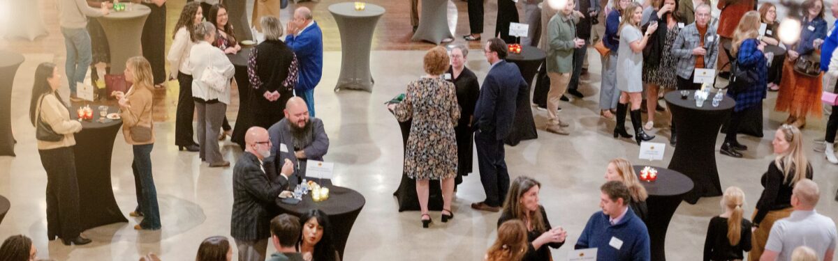Attendees networking during a previous Philly Awards event