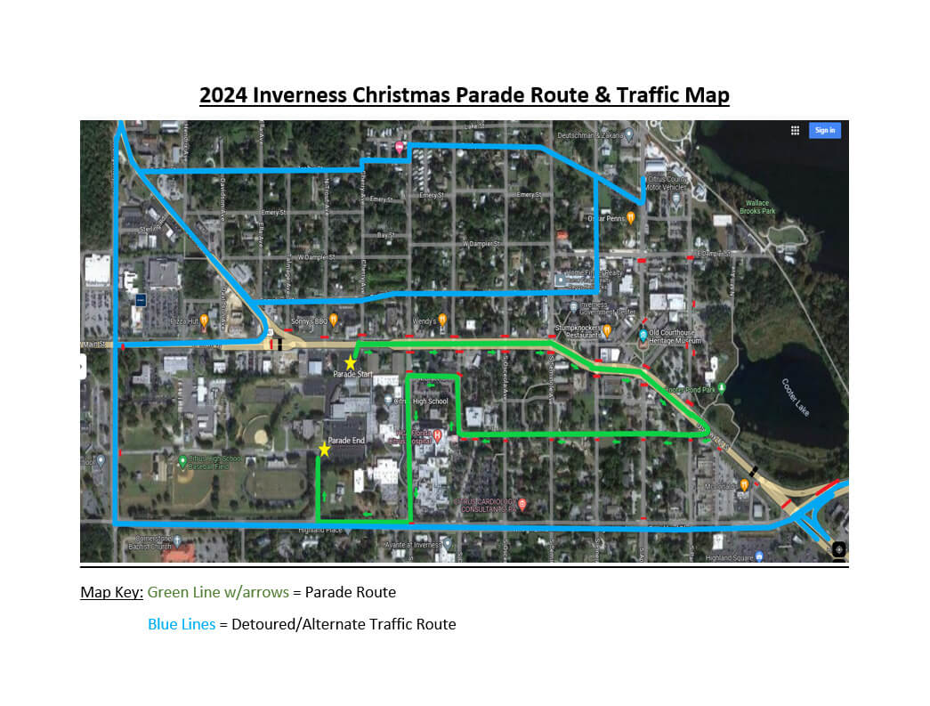 CCSO INVERNESS Map Route and Detour