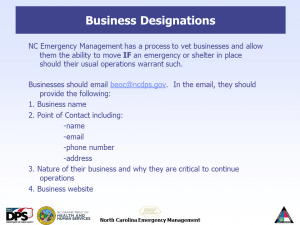 Business Designations